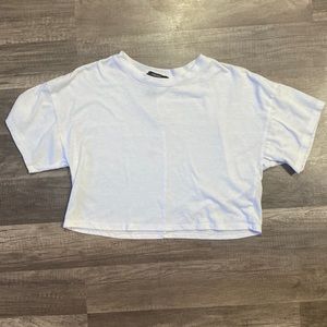 Forever 21 white tshirt Crop top